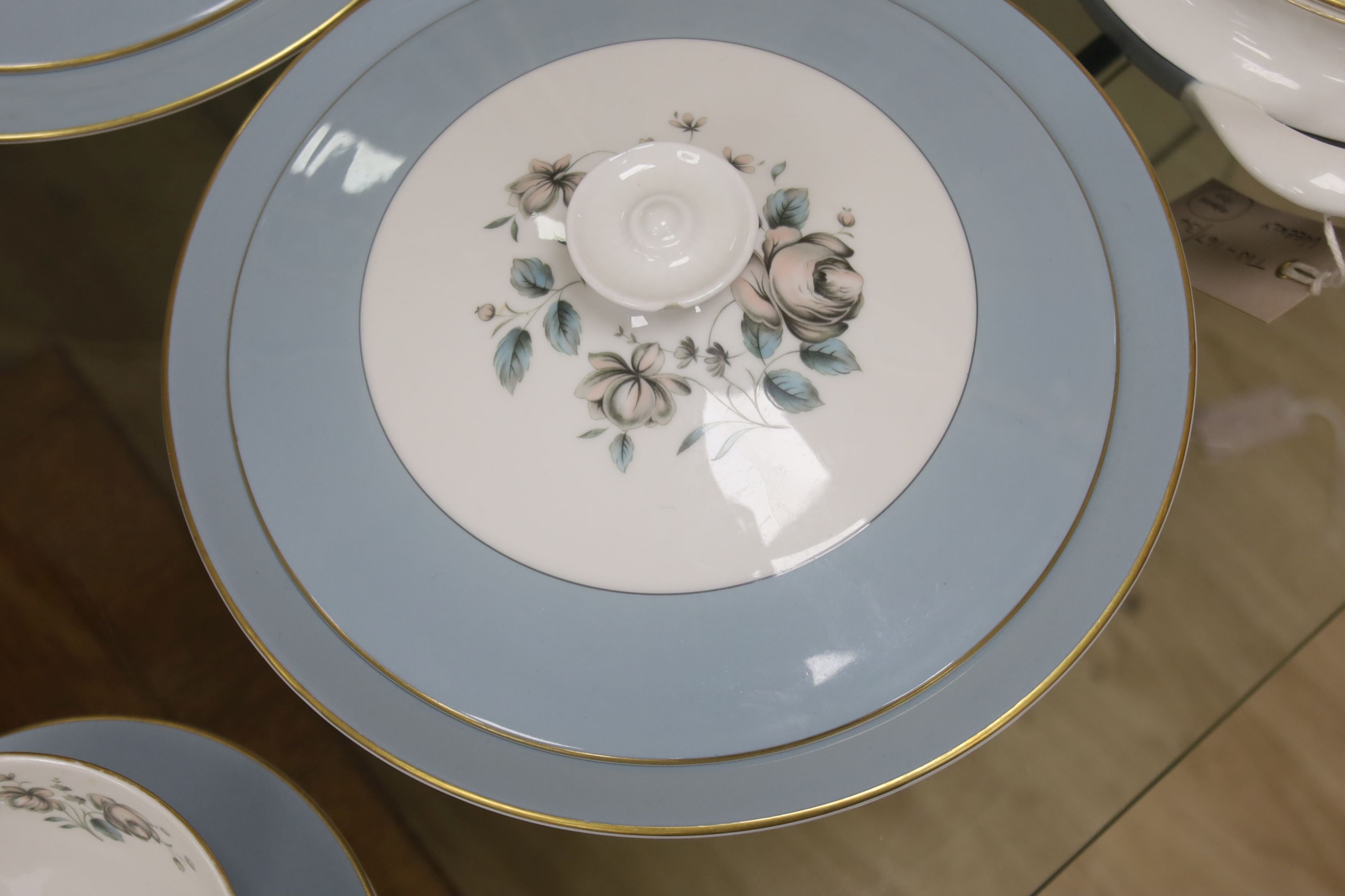 A Royal Doulton 'Rose Elegans' pattern part dinner service, (approximately 100 pieces)